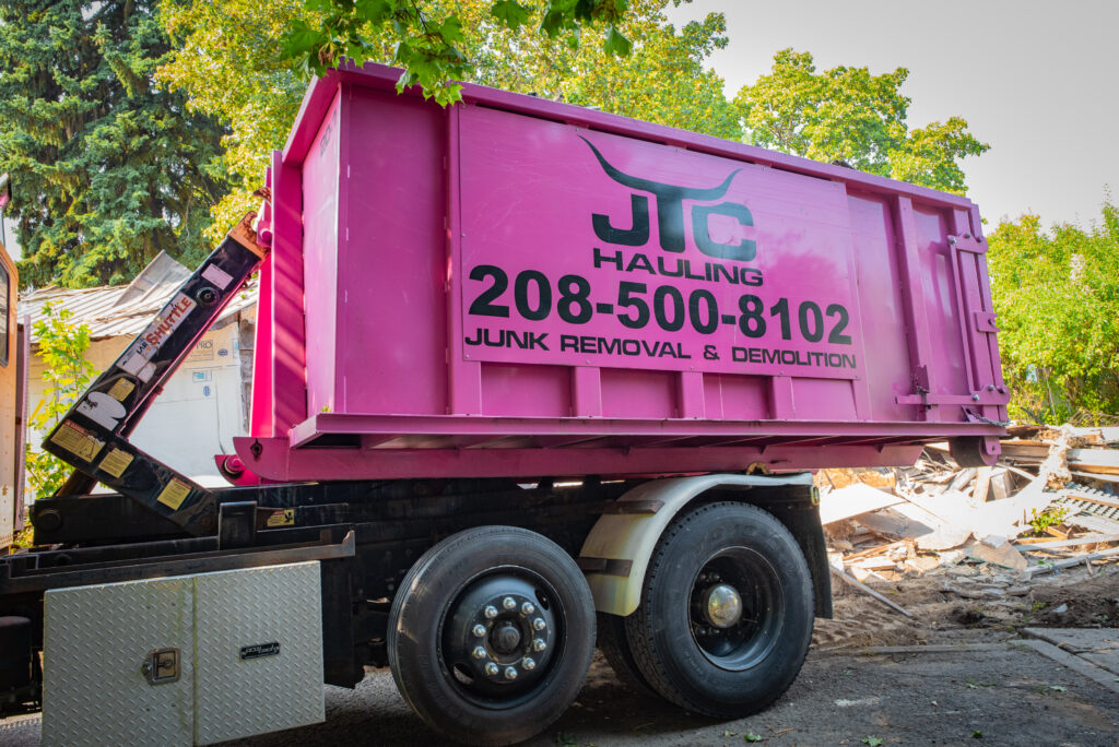 20 yards dumpster rental services by JTC demolition